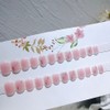 Nail Tips, Pink, Gold Foil, Flash Girly Nails, Pack of
