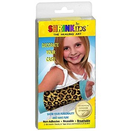 Non-Sticky Shrinkins The Healing Art Washable Removable Cast Decorating Cover Kit~ Fun, Fashionable Creative Shrink Wrap Decorations for Arm & Leg Casts ~ Uses No Adhesive – Adult & Child