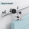 AONAYIOA 6FT Top Mount Sliding Barn Door Hardware Kit, Stainless
