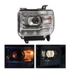 Left+Right Headlights Assembly Compatible with 2014-2019 Sierra 1500 2500HD 3500HD