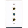 RiteAV - 1 Port RCA Blue 2 Port Banana Speaker