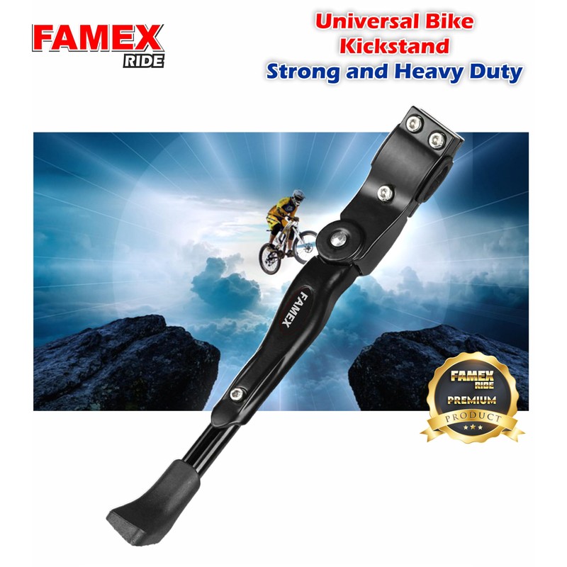 FAMEX RIDE® Heavy Duty Adjustable Mountain Bike Bicycle Kickstand