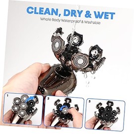 FRCOLOR Electric Shaver for Men Multifunctional Bald Trimmer Beard Hair Removal Machine Cordless Rechargeable Grooming Kit for Cutting Trimming