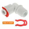 uxcell 50Pcs 1/4 Inch Locking Clip for RO Water Filtration