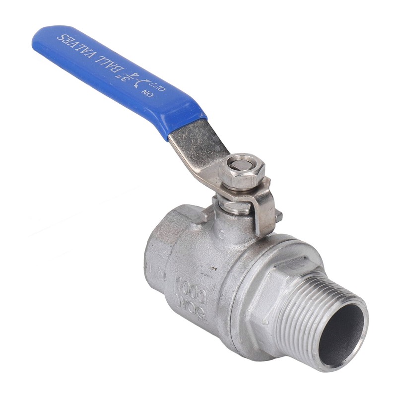 Ball Valve Female Male Thread 3/4in Stainless Steel Good Sealing