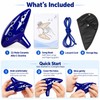 12 Hole Alto C Ceramic Ocarina – Handmade Blue Wind