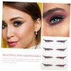 Mikinona 4 Pairs Temporary Eyeliner Stickers Wispy Lashes Eyeliner Stencil