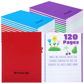 Henoyso 12 Pcs 120 Pages Primary Composition Notebooks 9 3/4 x 7 1/2 Inch Primary Journals K-2 Blank Books for Kids to Write Stories Writing Notebook for Kids Kindergarten (Colorful)