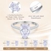 BAGUTTA PAVONE 3CT CZ Pear Cut Engagement Rings for Women,Women’s