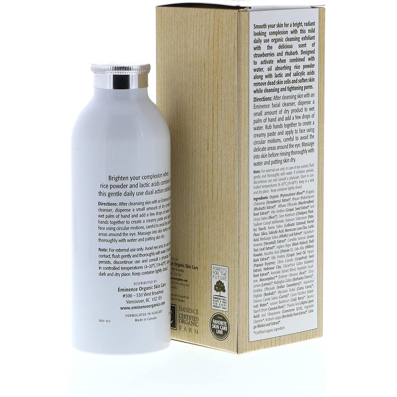 Strawberry Rhubarb Dermafoliant With Lactic Acid by Eminence for Unisex