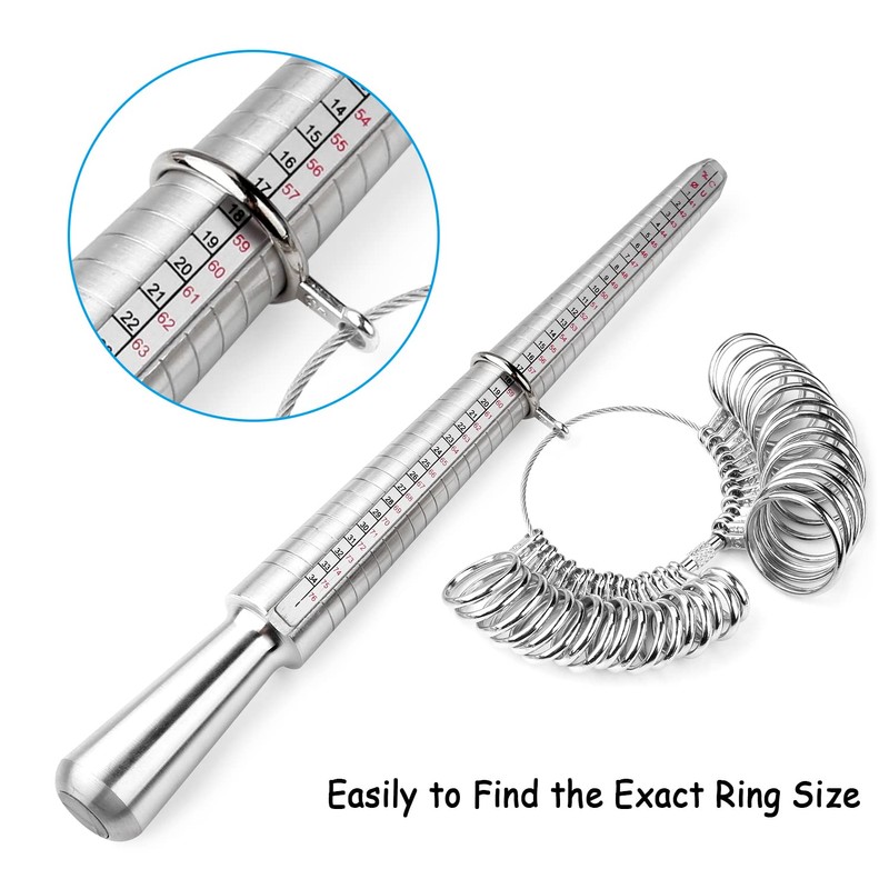 Accmor Ring Sizer Tool Including Ring Mandrel & Ring Sizer