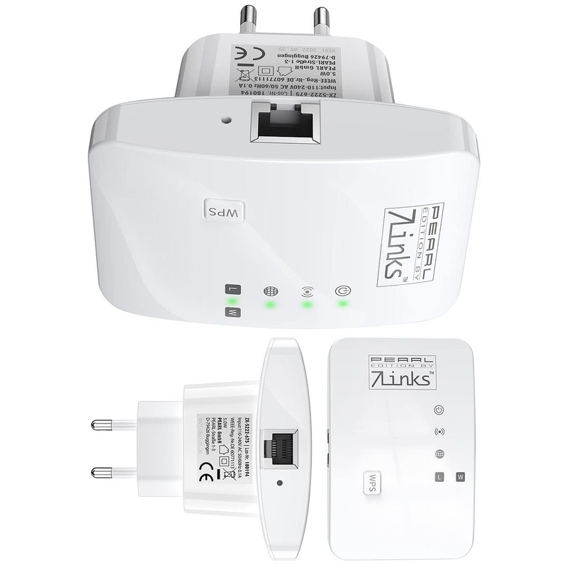 7links Internet Amplifier: Mini WiFi Repeater with WPS Button, 300