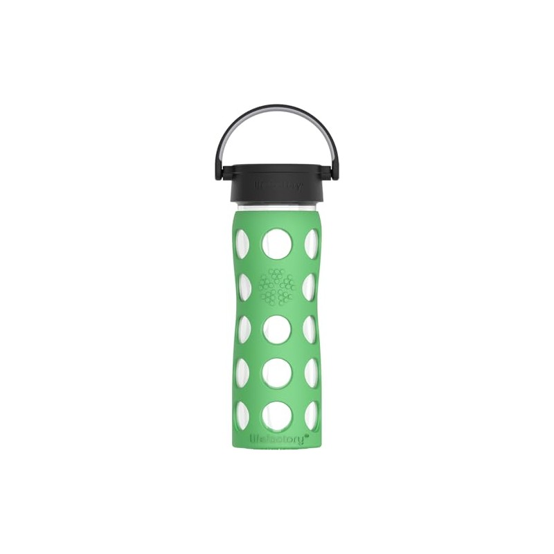 LIFEFACTORY 16oz Hydration Bottle with Classic Cap - Grass Green