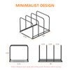 KORRTFID Kitchen Cabinet Organizer, 2PSC Steel Cookware Holder, Divided Holder