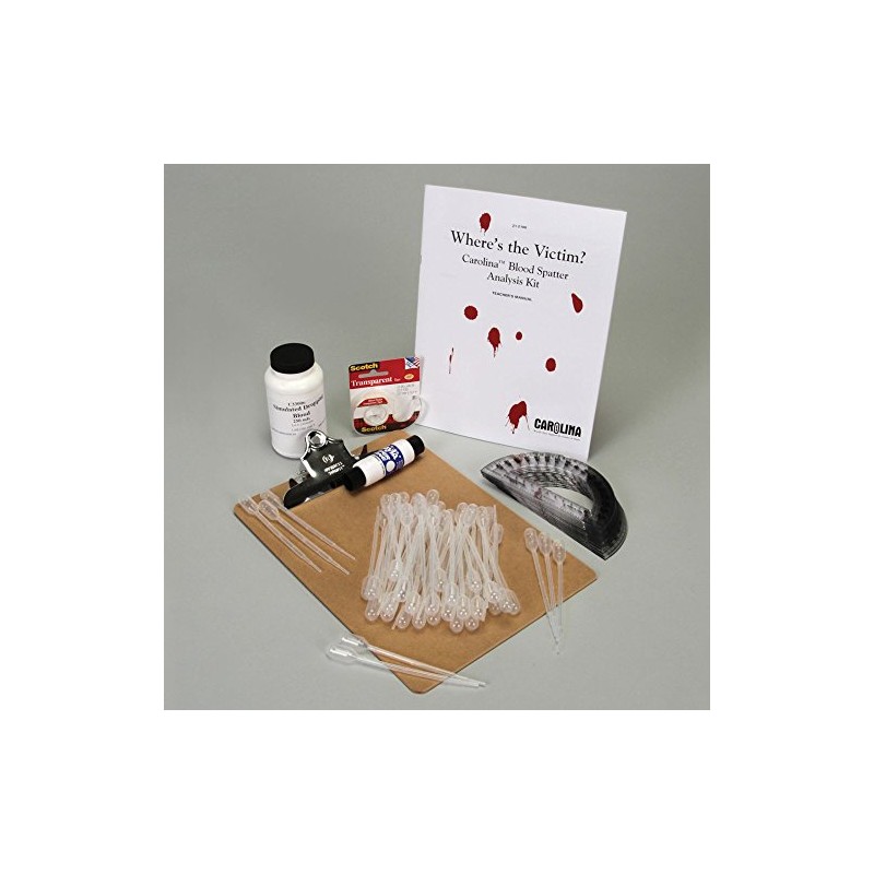 Carolina Biological Where’S The Victim? Blood Spatter Analysis Kit –