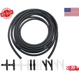 SmaringWing Windshield Washer Hose Kit - Includes 4 Meter Washer Fluid Hose & 12 Pcs Hose