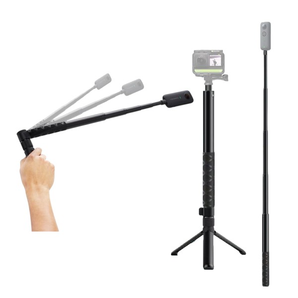 Time Selfie Stick Universal 11.0-43.3in, Invisible Monopod for Insta 360X3