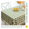 Midsummer Breeze Buffalo Plaid Rectangular Tablecloth-Cotton Gingham Table Cloth for
