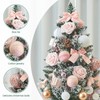 WBHome 1.8 Feet Pre-lit & Pre-Decorated Tabletop Christmas Tree, Rose