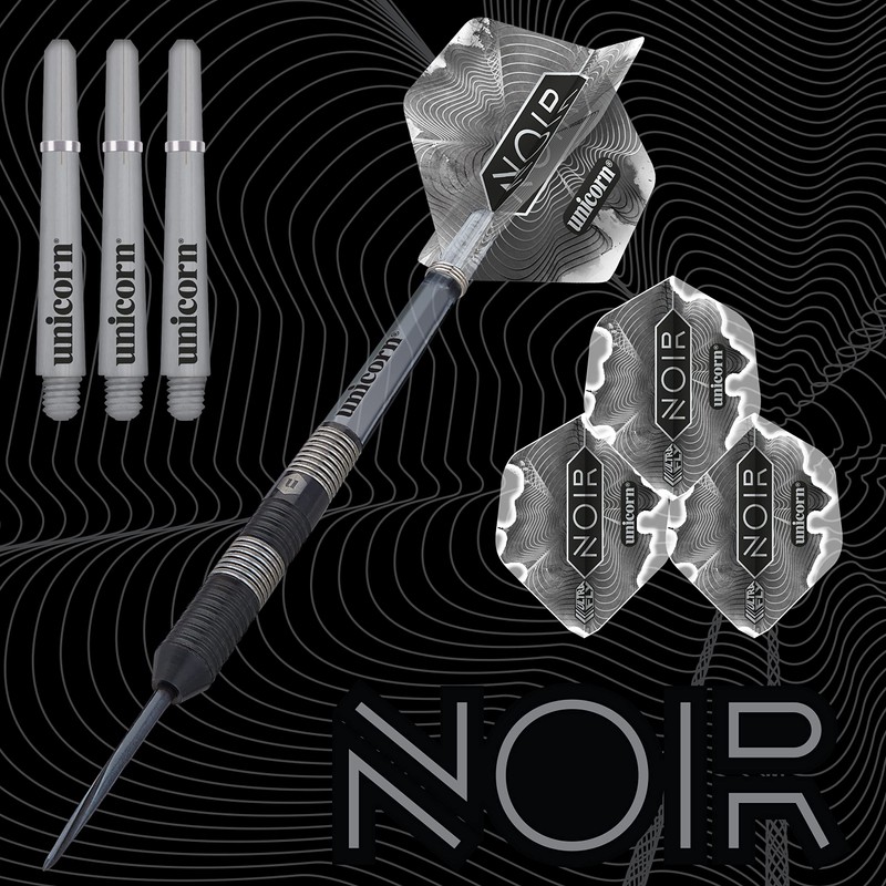 Unicorn Steel Tip Darts Set | Noir Style 3 |