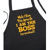 Funny I AM THE BOSS (any questions?) Black Funny Chef