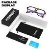 FEISEDY Stylish Reading Glasses for Woman Men Trendy Retro Double