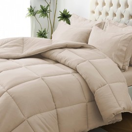 JOLLYVOGUE California King Comforter Set, Ultra-Soft Cal King Comforter Set, California King Size Comforter Set, Goose Down Alternative, Oeko-TEX Certified, Sheets & Pillowcases