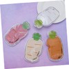 Healeved 4pcs Mini Ice Packs Portable Cartoon Carrot Shape Bags