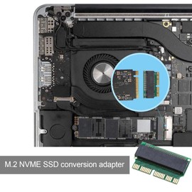 VGOL M.2 NVME SSD Convert Adapter SSD to NVME Converter Hard Disk Adapter Card Compatible with Mac Book Air Pro Retina 2013-2017