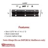 Imperial Mailbox Systems Door Hinge Size 6 Screw Holes Black