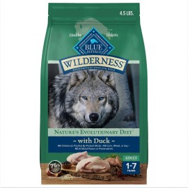 Blue Buffalo Wilderness High Protein Duck Recipe Dry Dog Food 4.5 lb