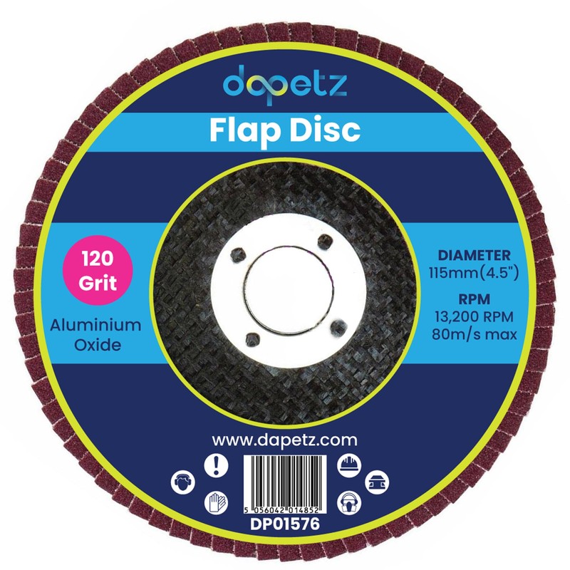 Dapetz ® Flap Discs 115mm Pack of 10 – 80