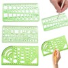 Drawing Template (Set of 3) Template Drafting Ruler Set, Geometric