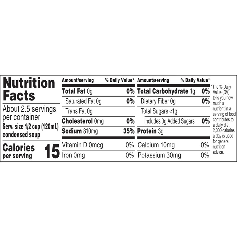 Campbell's Condensed Beef Broth, 10.5 Ounce Can (Case of 12)