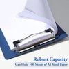 A5 Clipbboard with Rubberized Metal Clamp, 225x155mm Deep Blue Hardboard