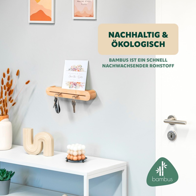 eluno Key Holder with Practical Shelf, Key Holder, Key Holder