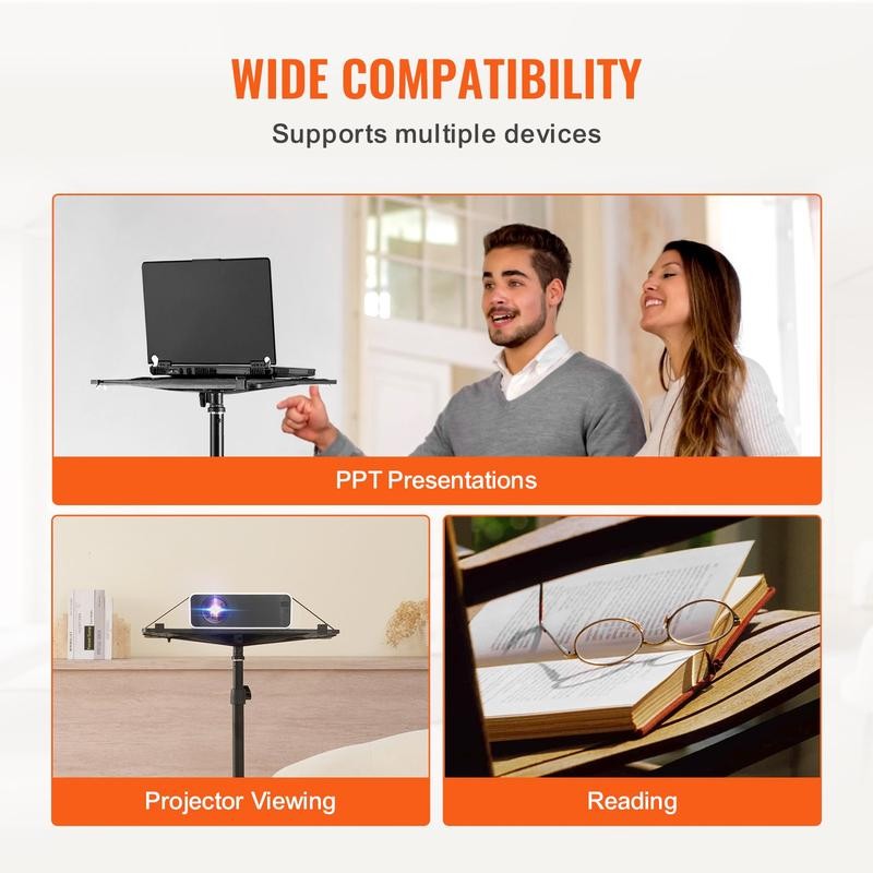 VEVOR Projector Stand Projector Floor Stand Adjustable Height from 30.3