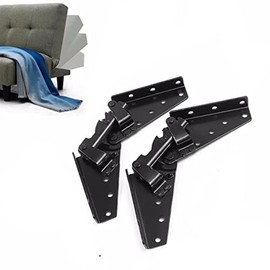 A Pair Sofa Bed Hinge Hardware Sofa Bed Bedding DIY Furniture Adjustable Spring Mechanism Triple Click Futon Sleeper