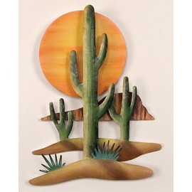 BLACK FOREST DECOR Cactus & Sun Wall Art