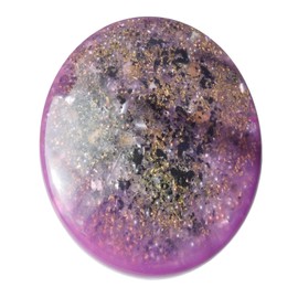 Purple Glow Large Charging Plate Positive Orgone Great for Charging Food, Cleansing Water, Rebalancing and Revitalizing!