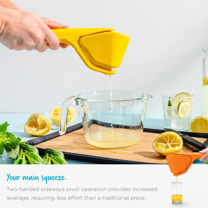 Dreamfarm Original Lemon Fluicer Easy-Squeeze Fold-Flat Citrus Juicer - 10