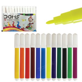 DOMS 12 Aqua Mini Water Colouring Pens - Pens - Unique Push Resistant Tip