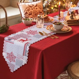 Christmas Table Runner, Christmas Table Decoration, Christmas Table Centrepiece, Xmas Table Runner, Christmas Centrepiece For Table, Christmas Table Runners, Xmas Table Decorations, Grey Table Runner