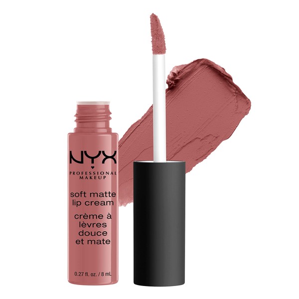 NYX PROFESSIONAL MAKEUP Soft Matte Lip Cream, High-Pigmented Cream Lipstick - Toulouse, Muted Mauve