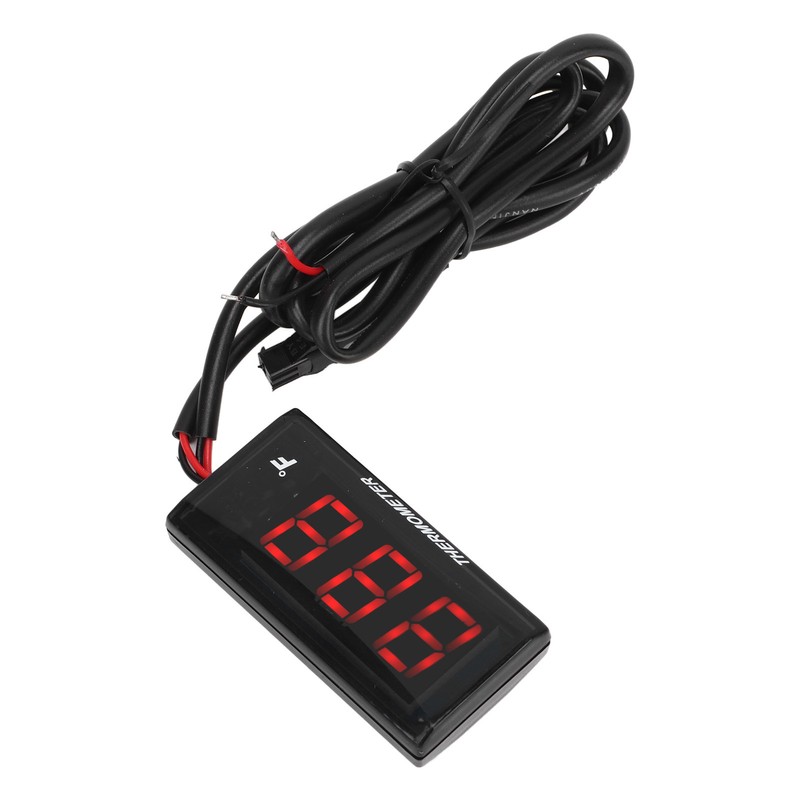 LCD Motorcycle Thermometer Ultra Thin Waterproof Water Temp Meter with