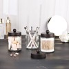 Apothecary Jar Canisters Bathroom Vanity Organizer - Qtip Holder Storage