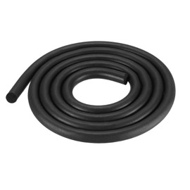 DTGN 8mm x 2meters(DXL) Foam Rubber Weather Seal Strip - 1Pack - Good for DIY Furniture - Round EPDM Foam Rubber Weather Stripping - Black