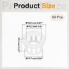 PATIKIL 60pcs Wire Grommet, 13.7mm Mounting Dia Plastic Grommets Cable