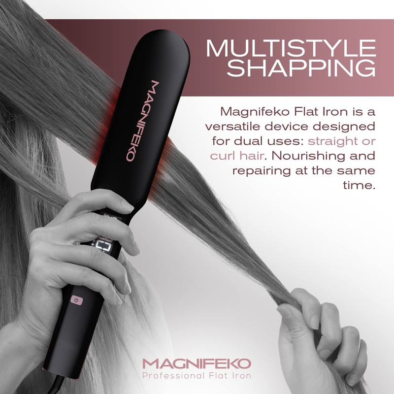 Magnifeko - Ceramic Hair Straightener - Flat Iron Hair Straightener