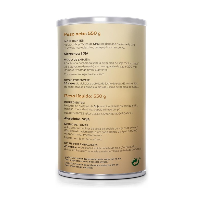 Sotya Leche SOJA Polvo 550 Gr 550 GR